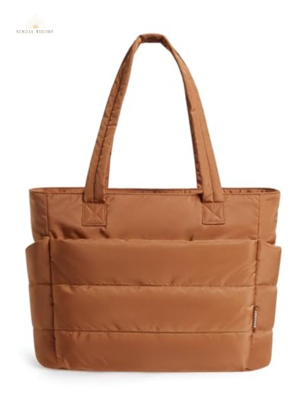Puffer Tote Bag Lightweight Zip Shoulder Work Travel Laptop Tote